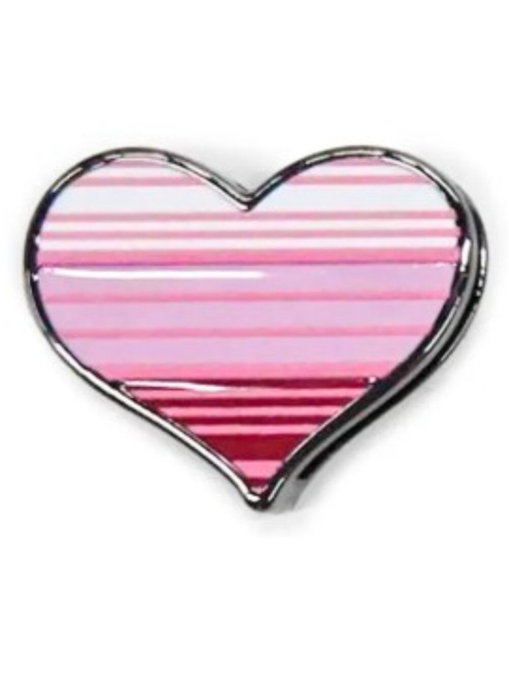 Lug Novelty Bag Charm Love Stripe Heart Pink